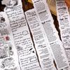 Sugar Poem Retro English Journal DIY PET Tape Stickers - 6 Designs