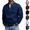 Herren Freizeit Stehkragen Doppelstreifen Jacke Mantel