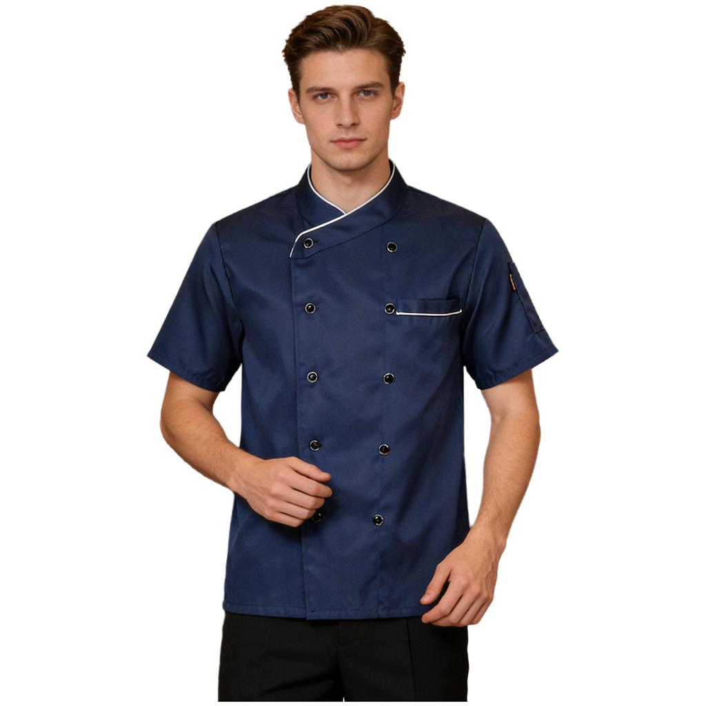 Kochjacke für Unisex, Hotel, Küche, Kantine, Kochmantel, Lebensmittelservice, Arbeitsuniform für Männer und Frauen