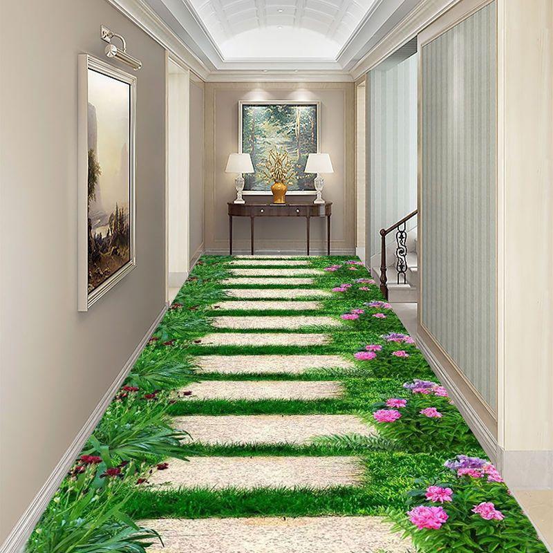 Chinese Style Corridor Aisle Carpet Hotel Hotel Stairs Non-Slip Floor Mats Home Entrance Carpet Custom Corridor Long Carpet