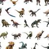 50Pcs/Set Dinosaur Sticker Non-fading Waterproof Self-Adhesive Multiple Patterns Animal Notebook Scooter Storage Box Graffiti Decal Home Appliances