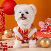 Autumn and Winter New Year's Day Bi Xiong Small Dog Four-legged Cloud Goldendragonwarm Tang Clothing Cotton-padded Clothes Festive Pet Dog Dog Clothes