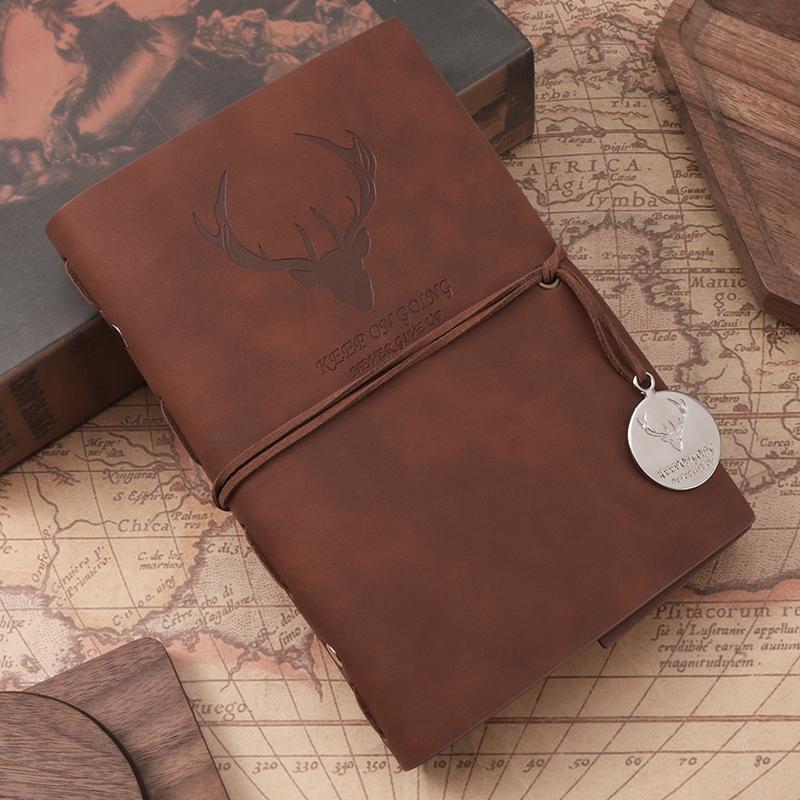 Travelers Vintage Notebook PU Leather Blank Kraft Diary Note Book Journal Sketchbook Stationery School Office Supplies