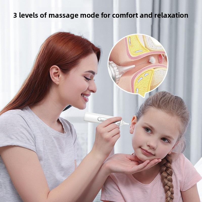 Rechargeable Ear Dryer with Red Light Therapy Air Flow Waterproof for Swimmers Ear Moisture Removal After Swimming Bathing