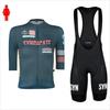Abbigliamento da Ciclismo da Donna Colorato a Manica Lunga Aderente Maglia da Gara per Ciclismo su Strada Salopette Set Anti-UV Abbigliamento Estivo per MTB