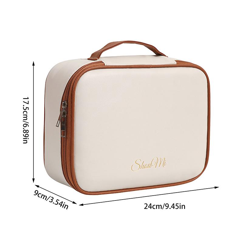 3 In 1 Pu Makeup Storage Bag Portable Large Capacity Multipurpose Washing Cosmetic Bag Freely Split Cosmetic Organizer Bag