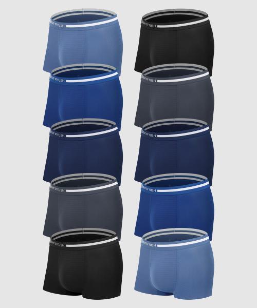 

[James Dean] 10-Pack Cool Horizontal Jacquard Men s Boxer Briefs JMD01 [Shipped from Korea] 100% Authentic 110