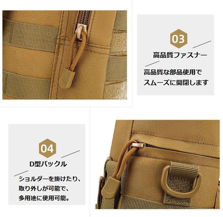 LTG Shoulder Bag for Men and NEK Large Storage Military Everyday Waist 7986699 Women, Multifunctional, Design, Capacity, Style, Outdoor, Walking,