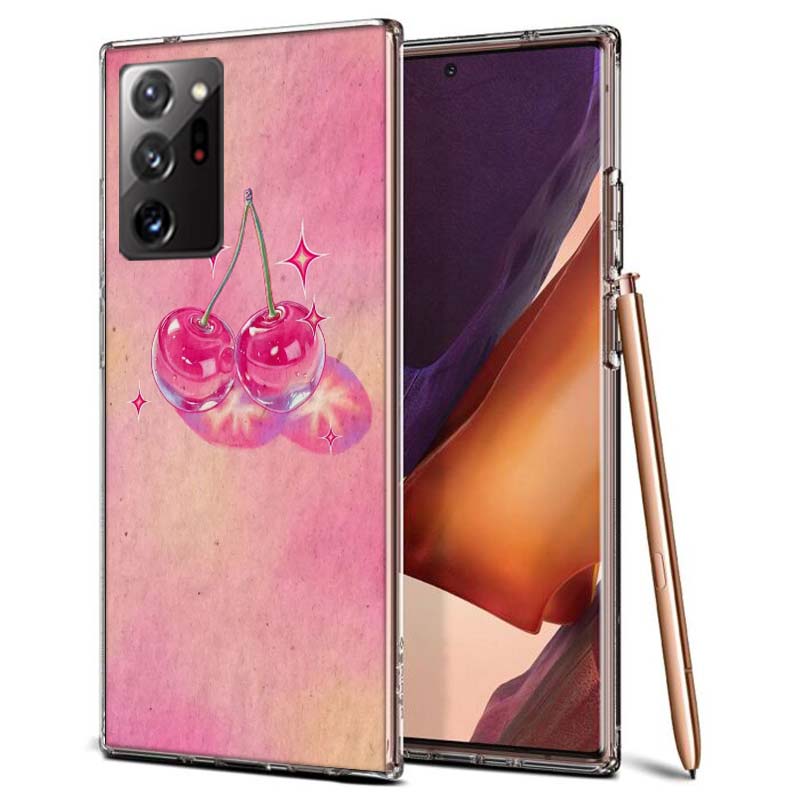 Kirsch Schleife Handyhülle für Samsung A55 A35 A25 A15 A07 A05S A16 A17 A26 A36 A37 A56 A57 Galaxy Note 20 10 A50S A71 A51 A31 A30 A2