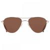 American Optical Braune Piloten-Sonnenbrille für Damen Sebring 2 55 Multi