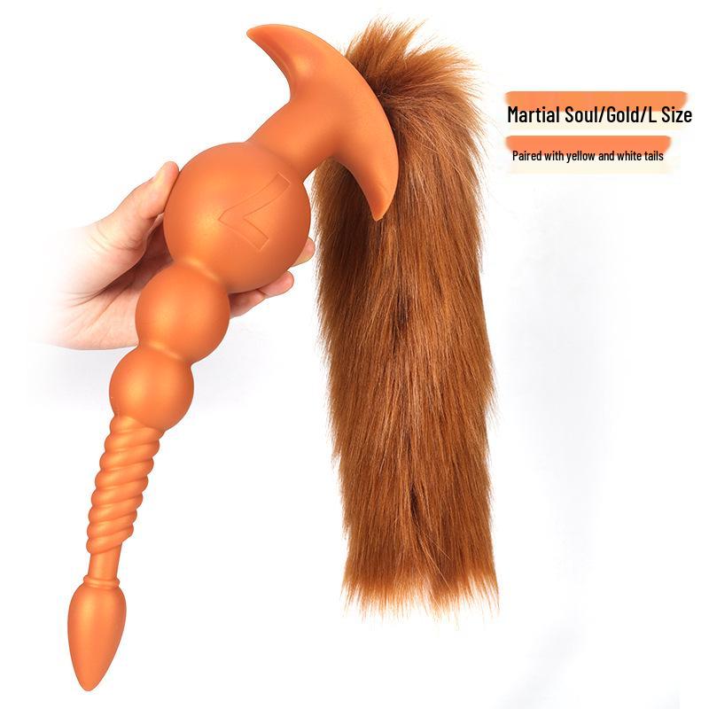 Martial Soul Unisex Tail Plug with Beads for Cosplay and Adult Role Play