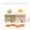 New Montessori Macarone Color Spinning Drum Match Coin Box Permanent Box Round Rectangular Box Kids Sensory Toys for Baby Gifts