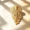 Jellyfish Brooch - Women's Marine Animal Diamond-studded Pin - New Chinese-style Hanfu Decorative Corsage