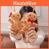 Man Christmas Gingerbread Pendant Plush Toy Doll Holiday Decor Keychain Couple