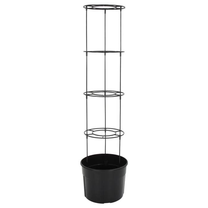 Jardinière à tomate - Maison Exclusive - Anthracite - Ø39 x 150 cm - Polypropylène