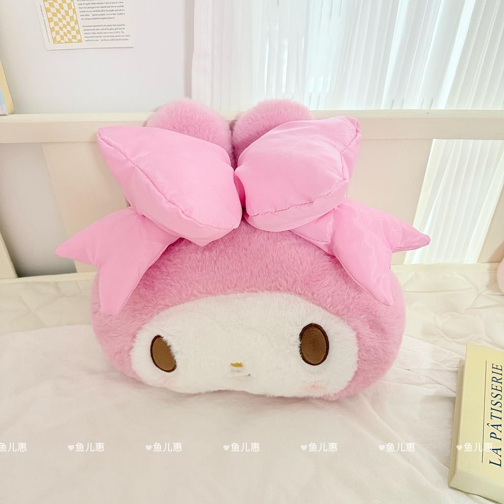 My Melody Cartoon Plushies Lovely Stuffed Anime Kawaii Plush Toy Back Cushion Headrest Car Accessories Seat Belt Cover
