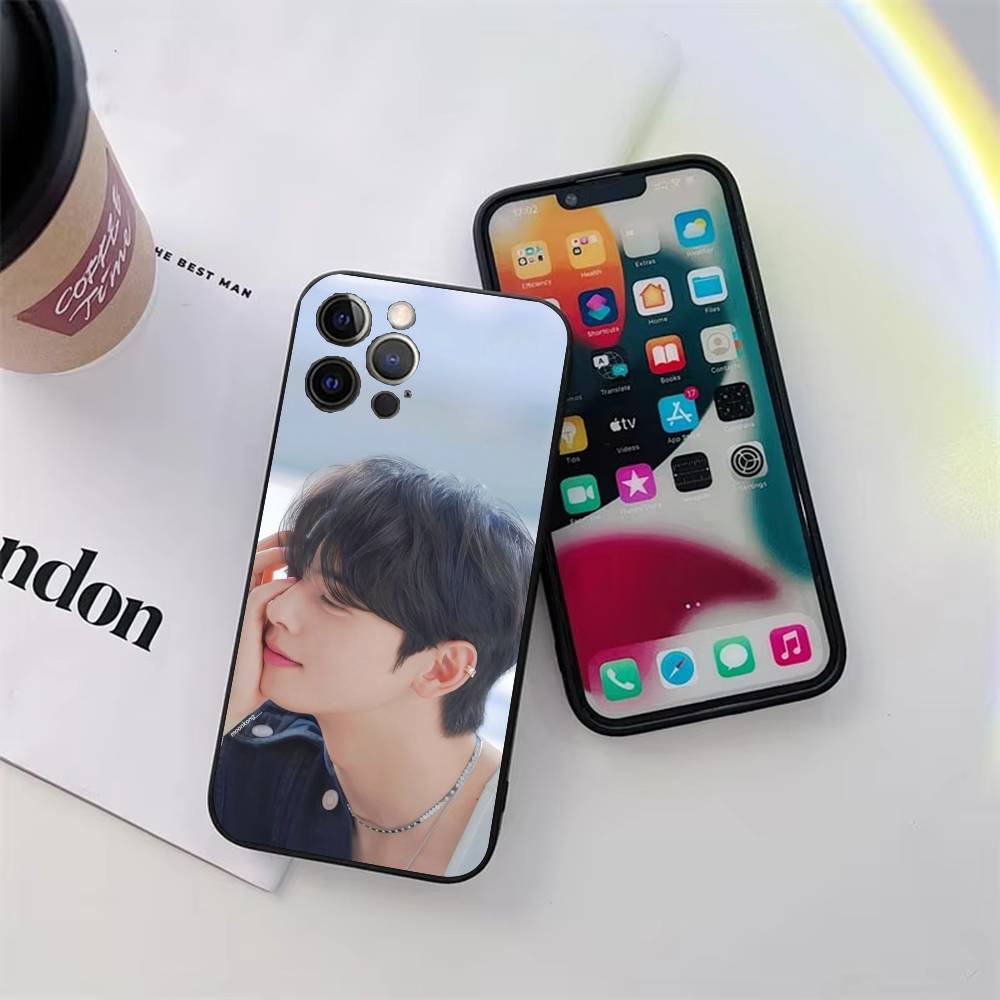 Korean Actor Cha E-Eun Woo Phone Case Silicone Soft For IPhone 17 Air 16 15 14 13 12 11 Plus Pro Max Plus