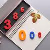 Color Digital Magnetic Stickers, 0-9 Whiteboard Magnetic Particles, Student Supplies