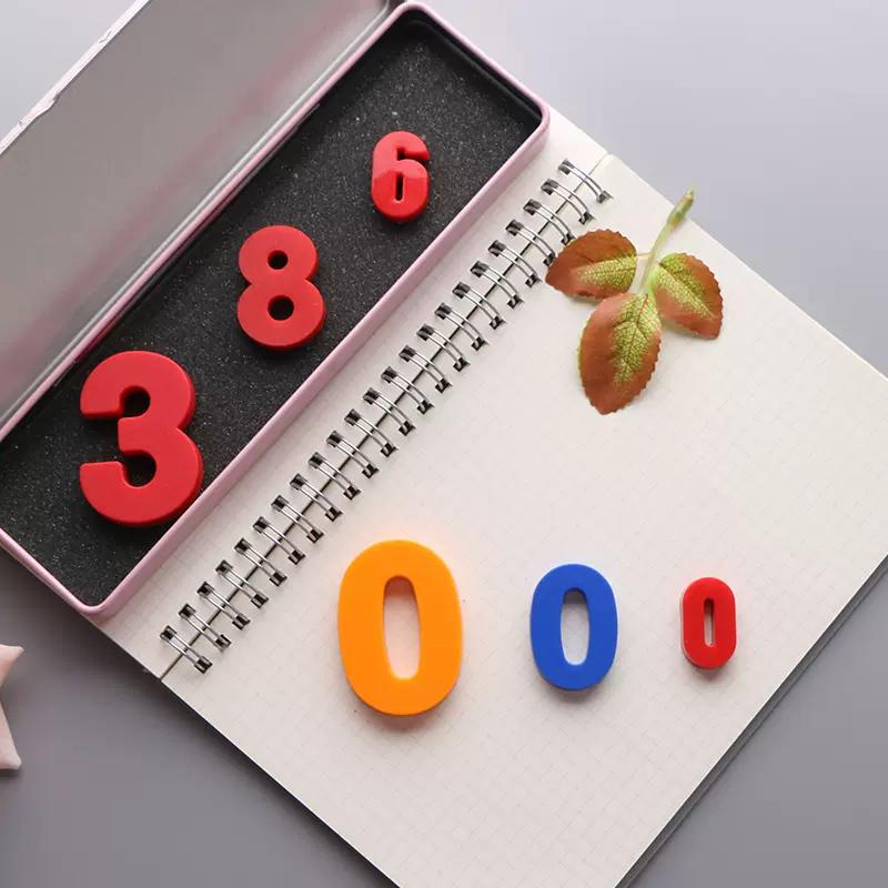 Color Digital Magnetic Stickers, 0-9 Whiteboard Magnetic Particles, Student Supplies