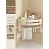 Premium Bathing Room Accessories Bathing Room Shelf Aluminum Alloy Shampoo Rack Wall Corner Shelf Makeup Storage Organizer Sticker Installation
