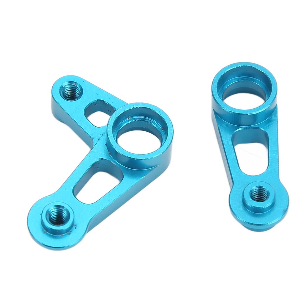 RC Steering Arm Kit Aluminum Alloy Flexible RC Steering Servo Horn Arm for Tamiya XV01 FF03 1 10 RC Car Blue