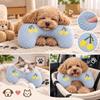 3pcs Machine Washable Pet Neck Pillow Plush Fluffy Calming Pillow Cute U Shaped Pillow  For Pets