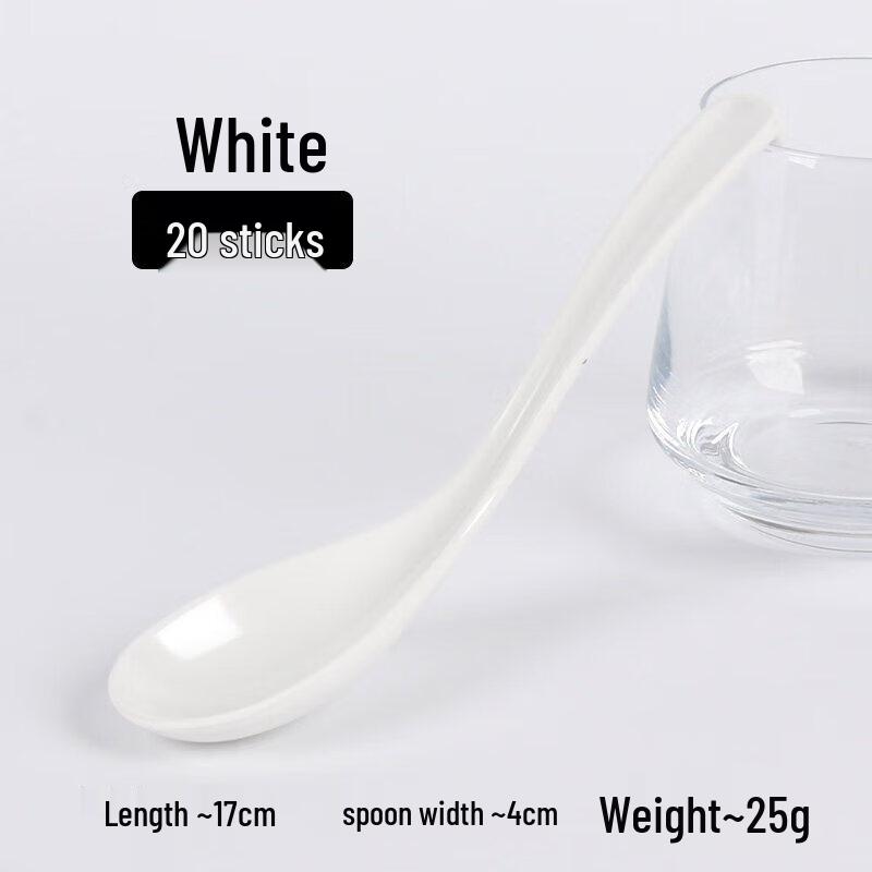 Commercial Melamine Long-Handled Soup Spoon