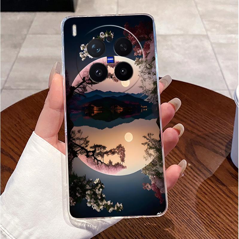 Green Fluffy Cartoon Rabbit Pattern Phone Case For Vivo X300 Pro Transparent TPU Soft Cover Shockproof Couple Protective Shell