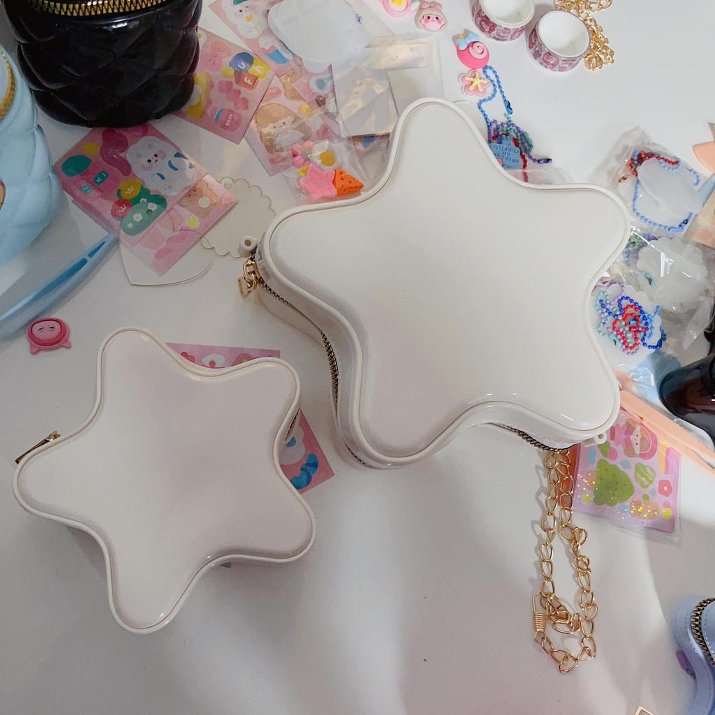Star Bag Cute Cartoon 2025 Handbag: Women's Crossbody Fashion Jelly Shoulder Bag