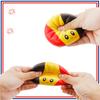 1/6Pcs Cartoon Dumpling Stress Relief Toy Anti-anxiety Flag Pattern Steamed Bun Squeeze Fidget Toy Hand Relaxation Decompression Gadget
