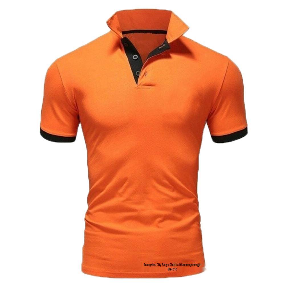 Camisa Polo de Hombre de Tendencia 2026: Manga Corta, Color Sólido, Parche de Moda, Logotipo Personalizable para Verano.
