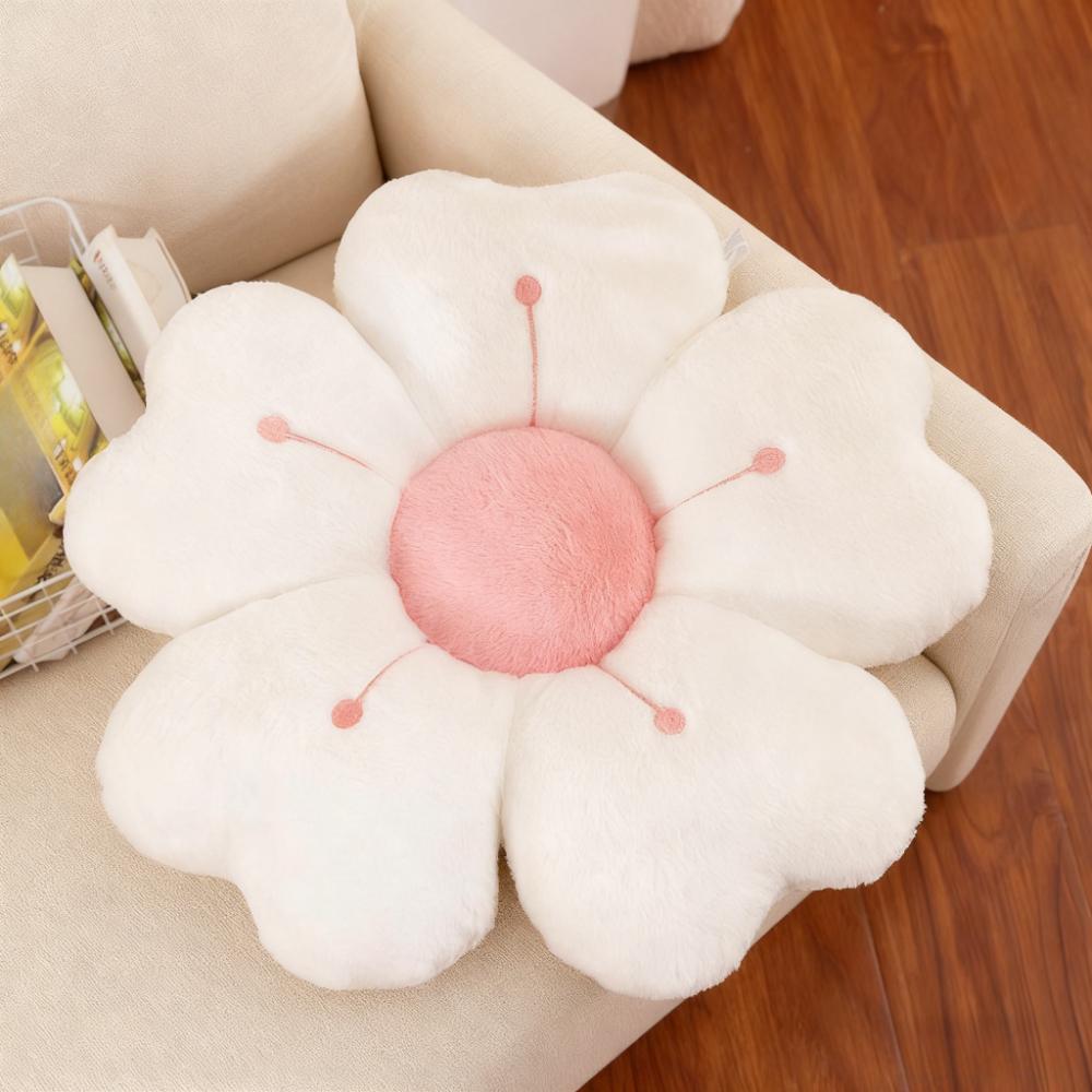 Flower-Shaped Plush Throw Pillow - Comfortable And Cute Mattress And Sofa Decoration Cushion, Chair Cushion Floor Cushion