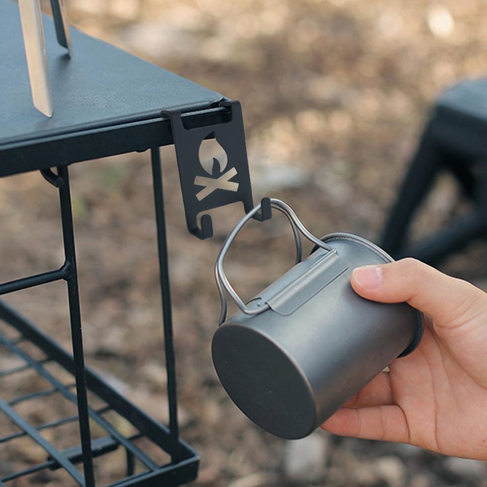 Butane Gas Tank Hanger Clip Stainless Steel Camping Table Gas Hangers Camping Gas Tank Hanger Lightweight for Outdoor Camping