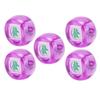 5Pcs Mahjong Wind Direction Dice East South West North Sphere Entertainment Game Dice Transparent Purple