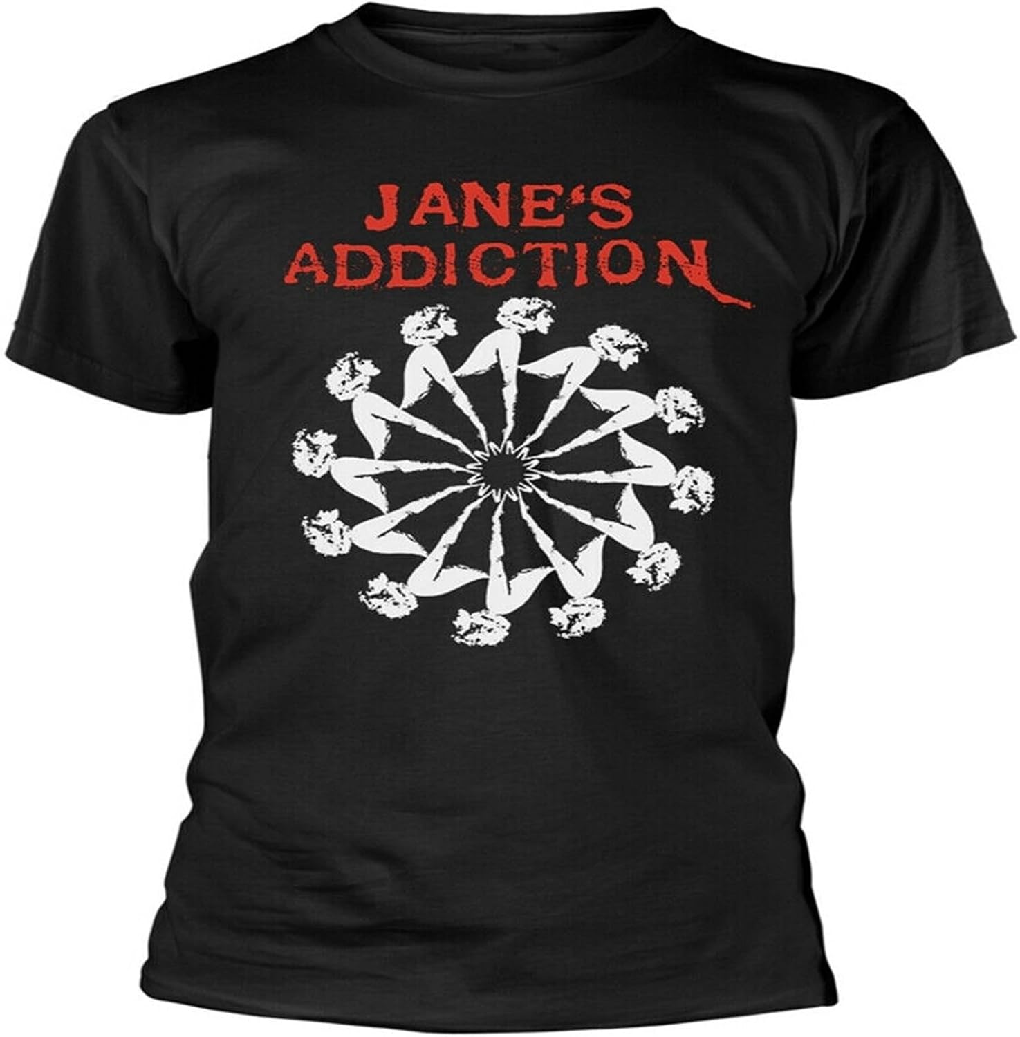 Men s Janes Addiction Lady Wheel T Shirt Fashion T Shirt Black 4XL чёрный