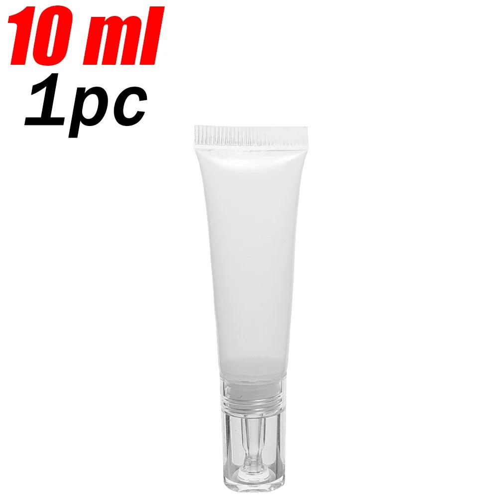 

1-10pcs Bottle Empty Toothpaste Tubes Soft Refillable Storage Bottle Plastic Container Portable Travel Packaging Accessories прозорий