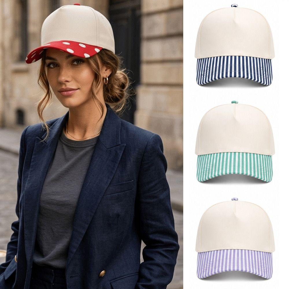 Polka Dot Peaked Cap Adjustable Trucker Hat New Baseball Hats  Unisex