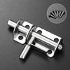 1 Set Solid Sliding Bolts Latch Hasp Stainless Steel Door Latch Home Hardware Gate Safety Toilet Door Lock