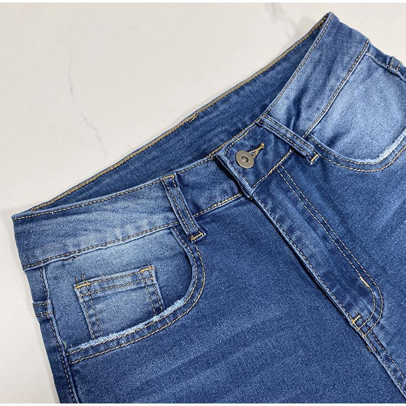 Fashionable High Waist Straight Leg Jeans Women's Solid Color Casual Wide Leg Pants Cuffed Loose Fit Denim Trousers 2025 Spring Autumn