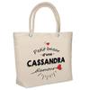 Sac De Plage - PLANETEE - Design Isotherme 'Bazar D'une Cassandra D'amour' - Coton - Grande Contenance - Imprimé En France