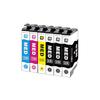 [Latest IC] GPC Image MED-4CL Ink for Epson Printers - Epson Compatible MED 4 Colors + 2 Black Cartridges, Total 6 Cartridges. Compatible with Epson