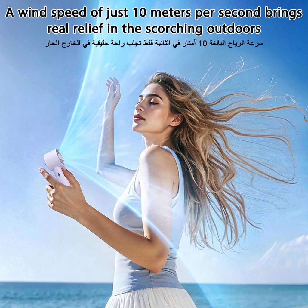 Handheld Fan Upgraded Portable Fan,Mini USB Rechargeable Personal Fan, Outdoor Travel ,Suitable for summer beach and concerts