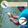 PAVIKE Fish Catcher, Fish Grip, Crocodile Grip, Fishing Pliers, Easy Grip, Portable, Toothed Design, Non-Slip, Fishing Tackle (Green)