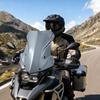 Motorcycle GS Replacement Windshield with Mounting Holes Aerodynamic Contoured Windscreen