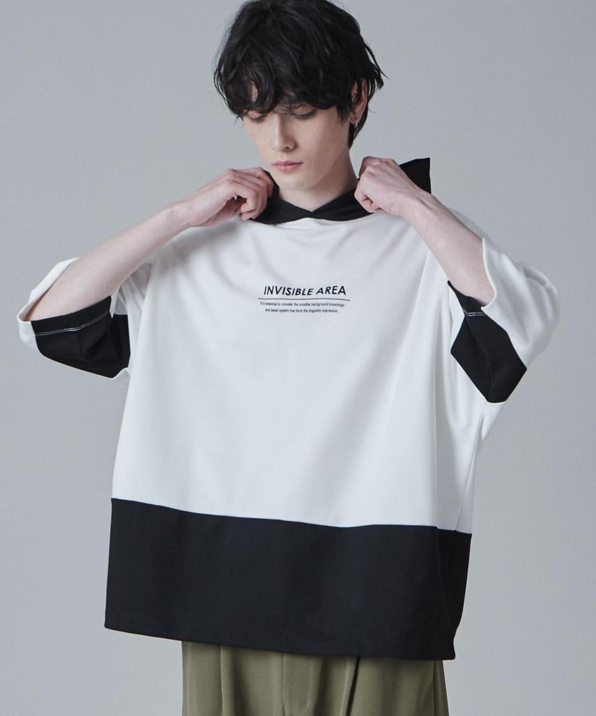WEGO Unisex Short Sleeve Dolman Hooded Loose Oversized Korean Size Black T-Shirt, Hoodie, Spring/Summer Clothing, Fit, Silhouette, Streetwear, Style,
