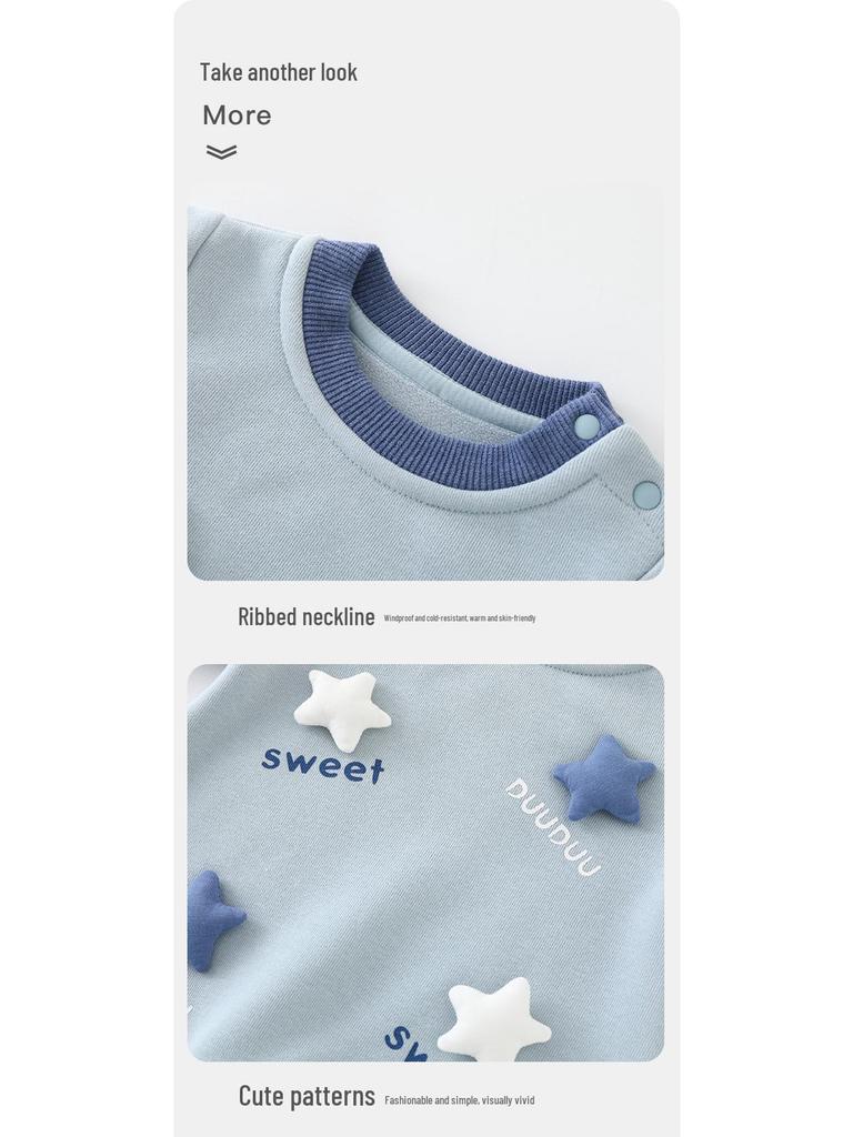 DUUDUU Unisex Baby Jumpsuit 2025: Newborn Long-Sleeve Romper for Autumn/Winter