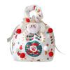 Christmas Gift Bag with Drawstring Reusable Candy Bag for Treats Cookie Goodies Xmas Eve Fruit Storage Bag with Santa Snowman Deer Doll