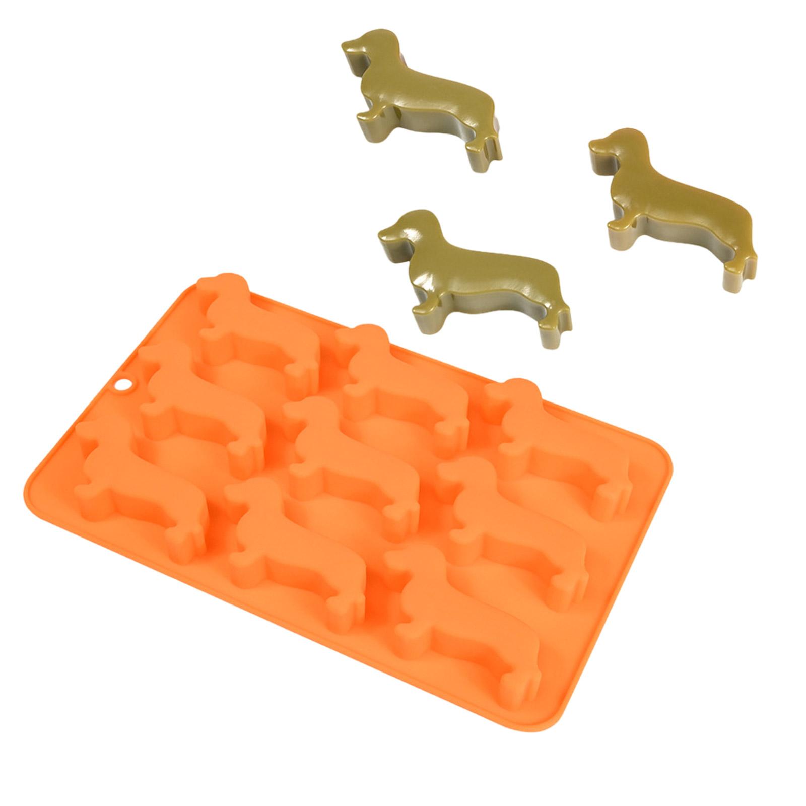 

High Quality Silicone Dessert and Treat Mold 9 Cavity Dachshund Shapes Mould For Homemade Chocolates And Desserts