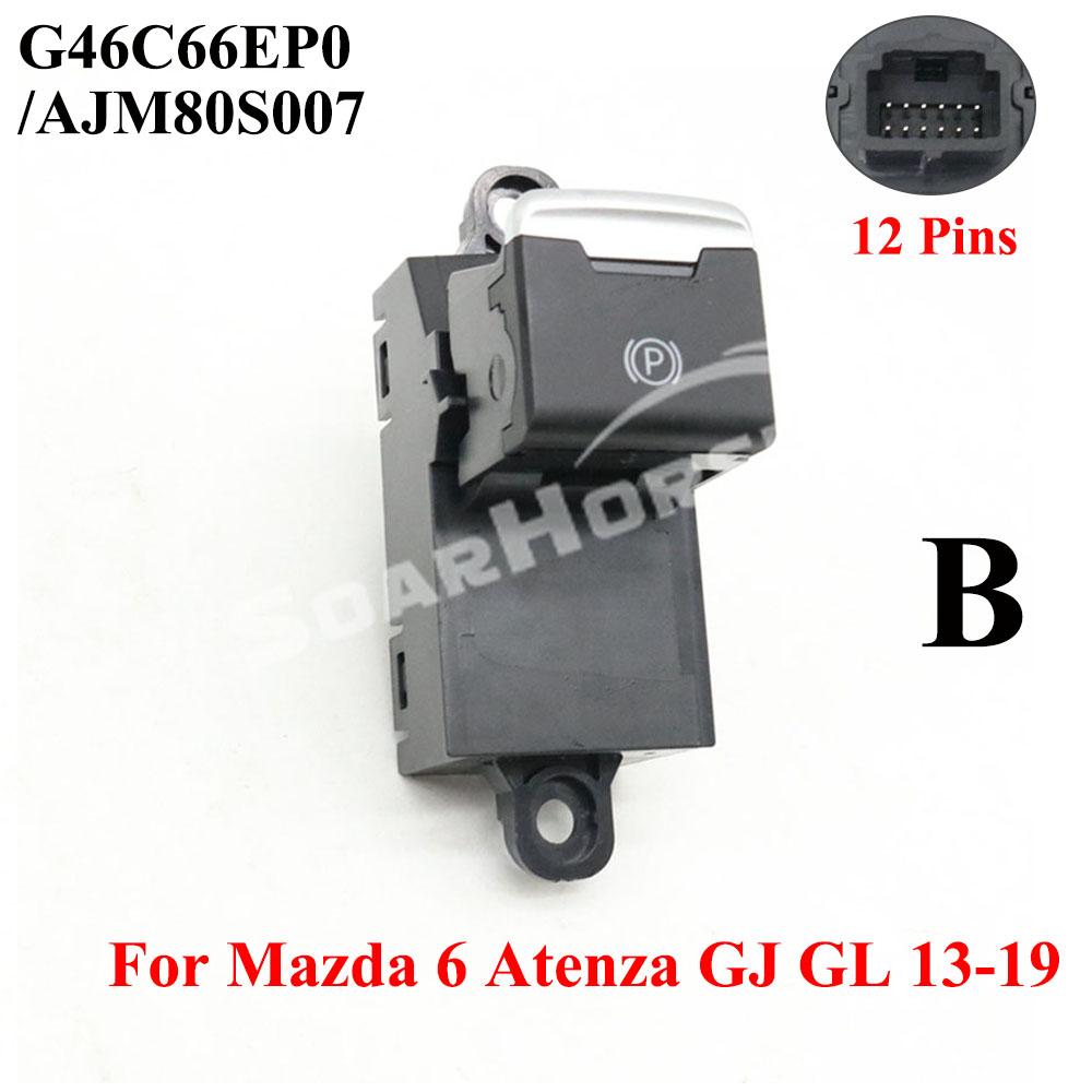 1PC LHD Emergency Electric Handbrake Parking Brake Switch Button For Mazda 6 Atenza GJ GL 13-19 CX-5 CX5 II 17-24 CX-8 CX8 18-24