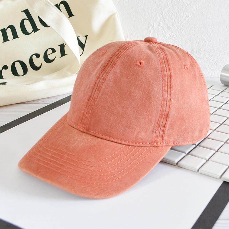 Waterwashed Denim Baseball Cap With Curved Brim For Casual Fashion Men Women